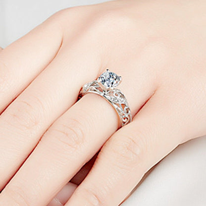 Luxury Zircon Colorful Gold Diamond Elegant Palace Rings