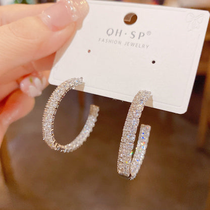 Ornament Full Zirconium Shaped Female Sier Rings