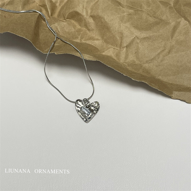 Women's Pattern Love High-grade Pendant Clavicle Chain Necklaces