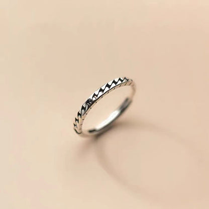 Tank Female Light Luxury Minority Cold Wind Opening Rings