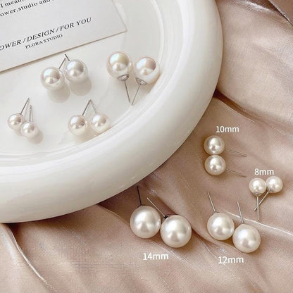 Pearl Sterling Sier Ear Female Fashion Earrings