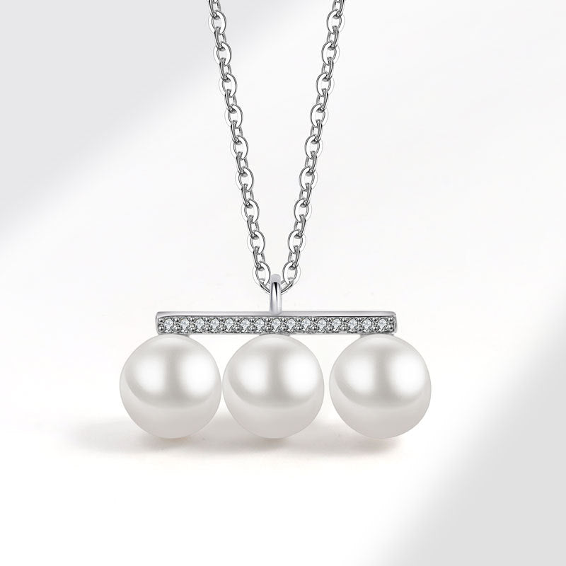 Fashion Freshwater Pearl Simple Accessories Balance Necklaces