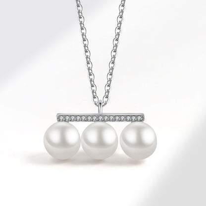 Fashion Freshwater Pearl Simple Accessories Balance Necklaces