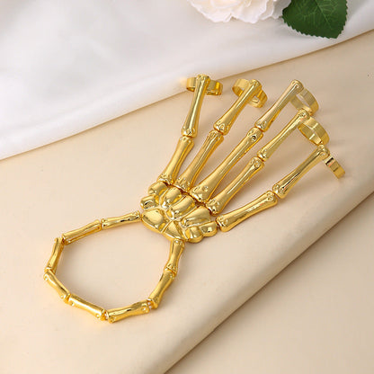 Personality Punk Skull Hand Bone Five Bracelets