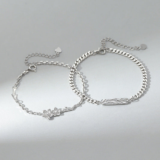 Myosotis Couple Pair Of Gift For Bracelets