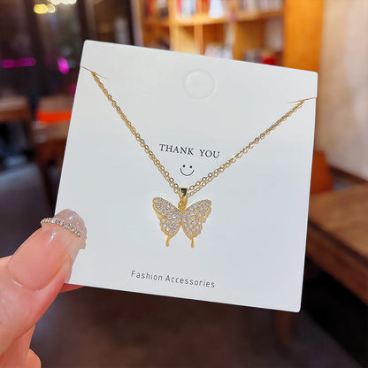 Light Luxury Minority Zircon Pendant Style Temperament Necklaces