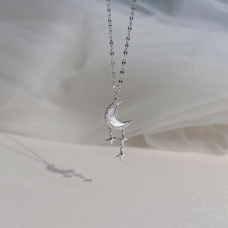 Women's Sterling Sier Affordable Luxury Style Clavicle Necklaces