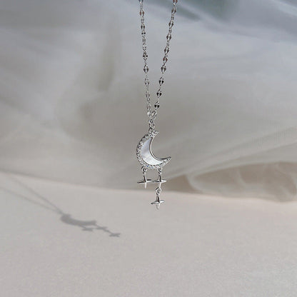 Women's Sterling Sier Affordable Luxury Style Clavicle Necklaces