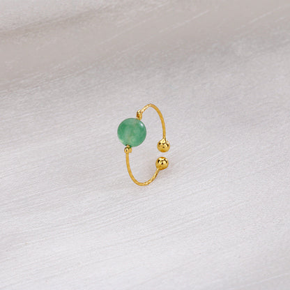 Finger Female Golden Atmosphere Shell Pearls Rings