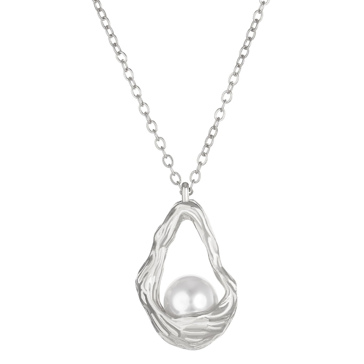 Inlaid Pearl Flower Basket Pendant Personalized Necklaces