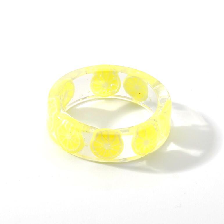 Fashion Creative Personalized Resin Popular Sale Small Rings