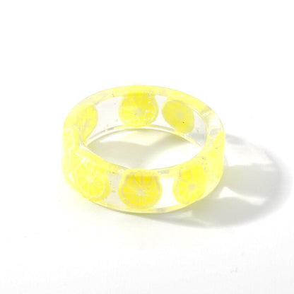 Fashion Creative Personalized Resin Popular Sale Small Rings