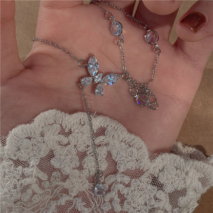 Women's Glance Pure Butterfly Light Luxury Minority Necklaces