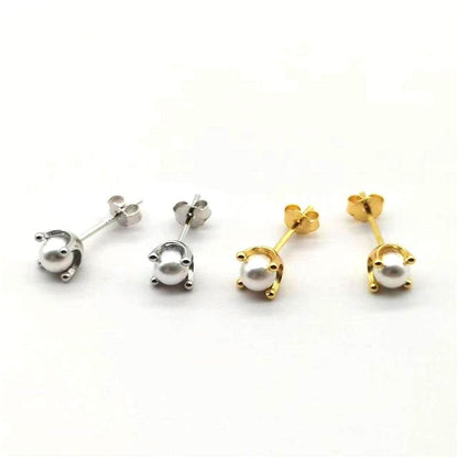 Sier Pearl Simple And Light Luxury Earrings