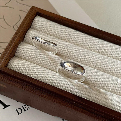 Sier Korean Niche Design Water Drop Rings