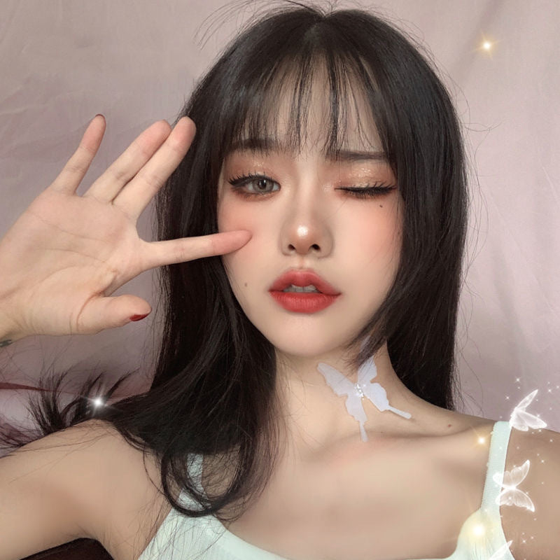 Women's White Invisible Fishing Line Butterfly Short Clavicle Necklaces