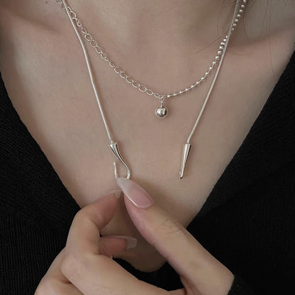 Female Hook Snake Bones Chain Simple Necklaces