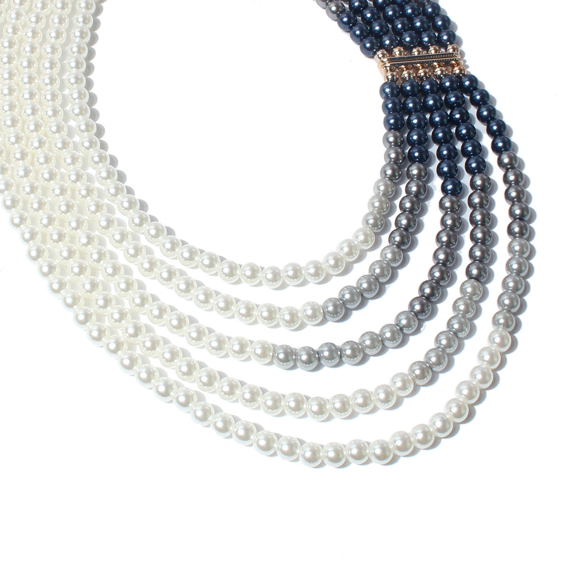 Women's Fashionable Elegant Pearl Sweater Chain Beaded Necklaces