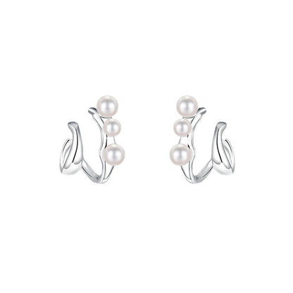 Women's Sterling Sier Pearl Niche High-grade Light Luxury Rings