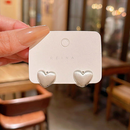 Women's Needle Simple Lovely Ear Clip Fashionable Matte Earrings