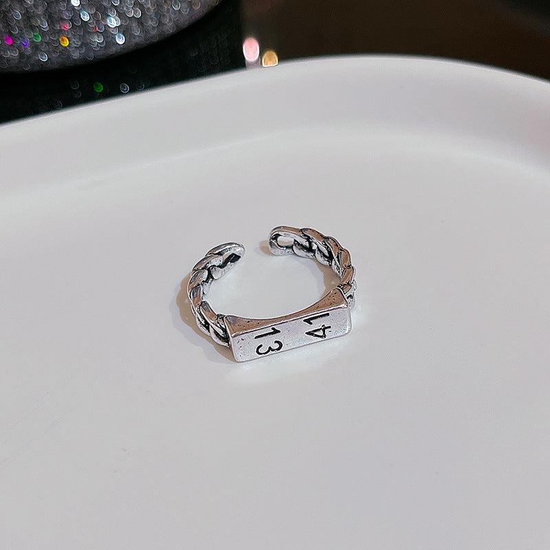 Wind Irregular Female Niche Design Simple Rings