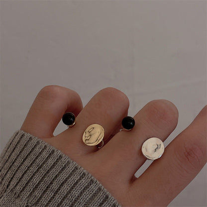Adjustable Female High Sense Simple Retro Rings