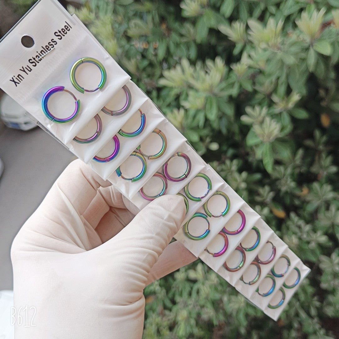 Thick Titanium Steel Hipster Accessories Versatile Earrings