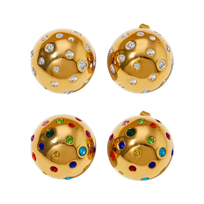 High Sense Retro Titanium Steel Wind Earrings