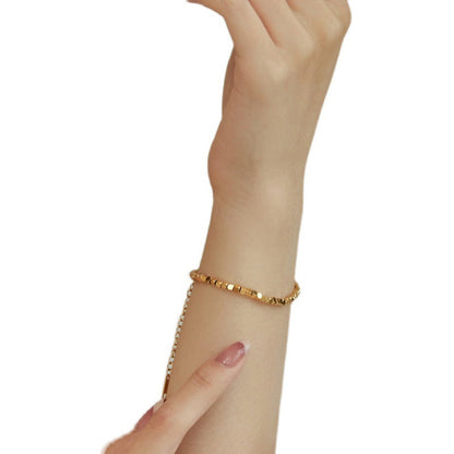 Gold Plated Small Pieces Of Sier Bracelets