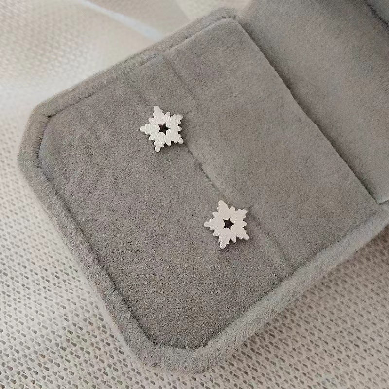 Needle Snowflake Star Female Temperament Tide Simple And Earrings