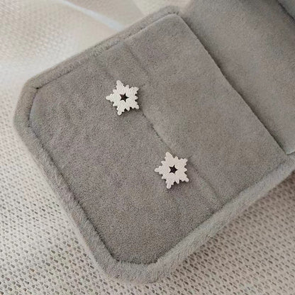 Needle Snowflake Star Female Temperament Tide Simple And Earrings