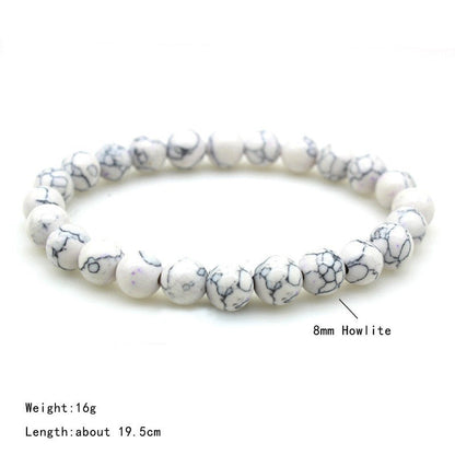 Women's & Men's Frosted Natural Stone Volcanic Rock Tigereye And Bracelets