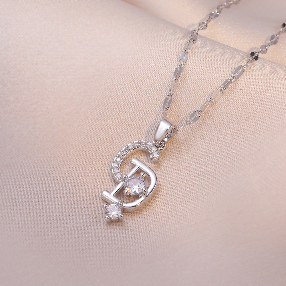 Women's Light Luxury Zircon Minority Design Clavicle Necklaces