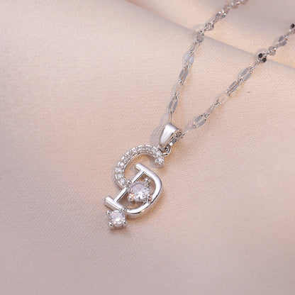 Women's Light Luxury Zircon Minority Design Clavicle Necklaces