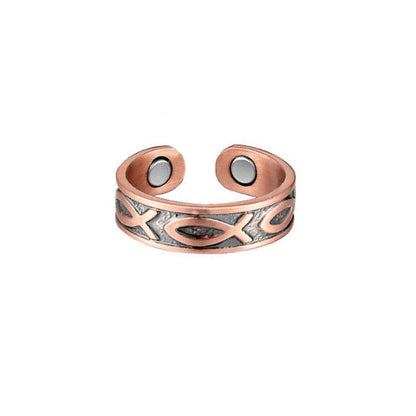 Personality Little Fish Magnet Energy Fashion Retro Rings