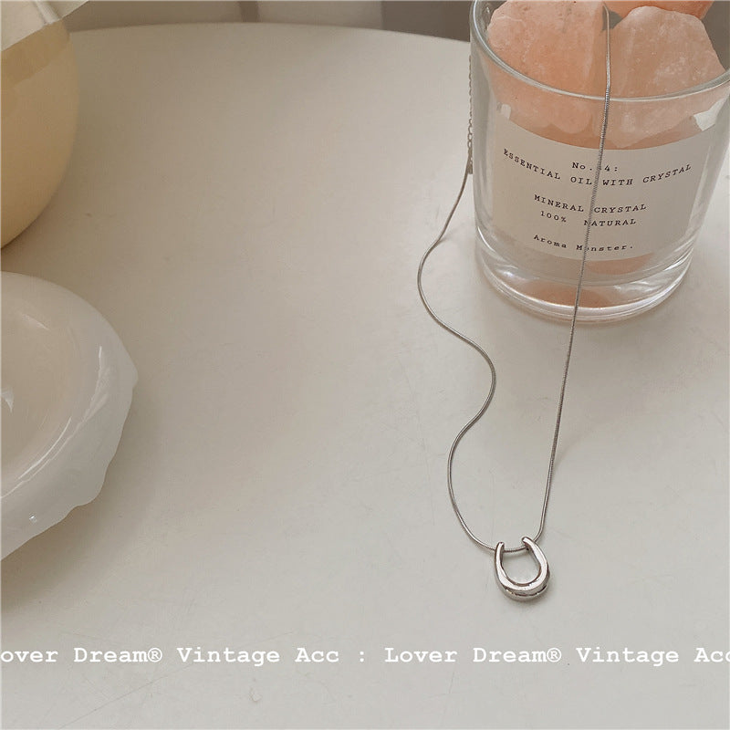 Women's Retro Geometric Korean Simple Style Temperament Necklaces