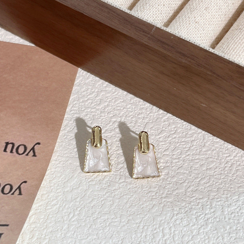 Needle Drop Oil Niche Design Female Simple Earrings