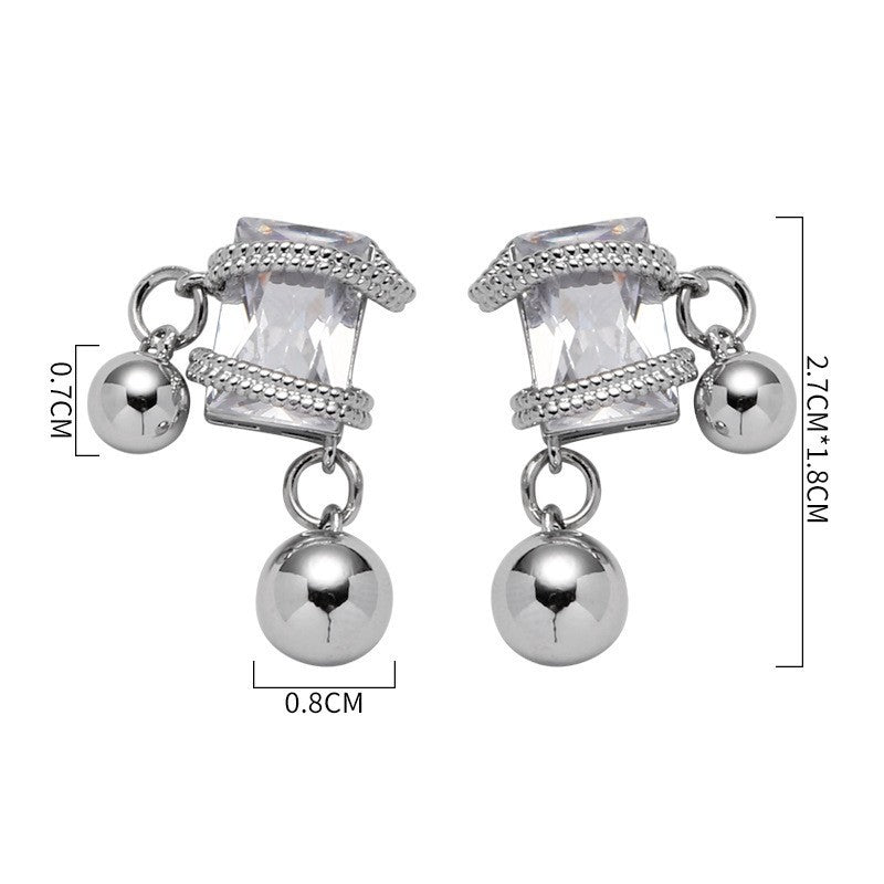 Women's Ball Sier Needle Elegant Hot High-grade Earrings