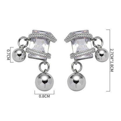 Women's Ball Sier Needle Elegant Hot High-grade Earrings