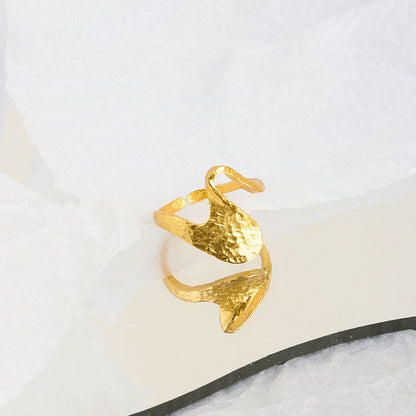 Personality Fashion Irregular Big Wave Cold Rings