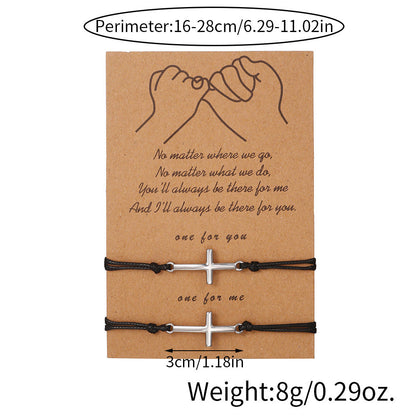 Stainless Steel Cross Shelf Personalized Creative Bracelets