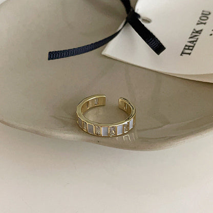 Metal Open Suit Female Retro Personality And Rings