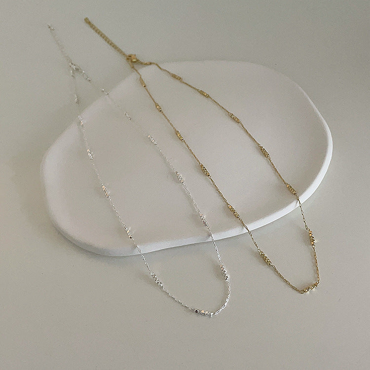 Of Sier Metal Female Niche Retro Personality And Minimalism Necklaces