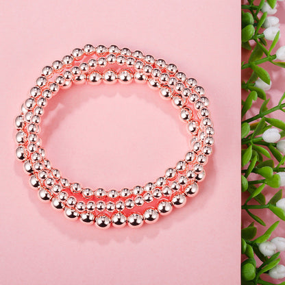 Women's Plastic Bead Hand Jewelry Suit Beaded Bracelets