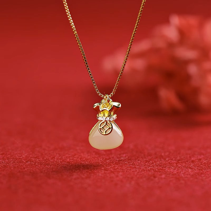 Chalcedony Lucky Bag Light Luxury Minority Necklaces