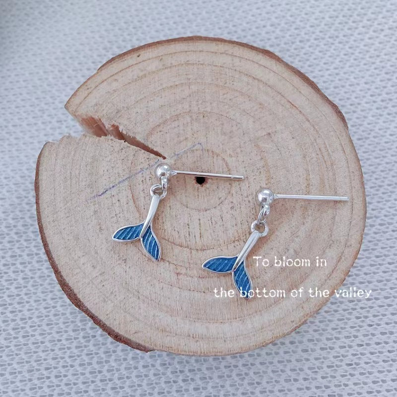 Women's Fishtail Trendy Sier Graceful Ear Ornaments Rings