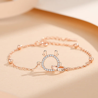 Women's Sier Life Chinese Clavicle Chain Micro Necklaces