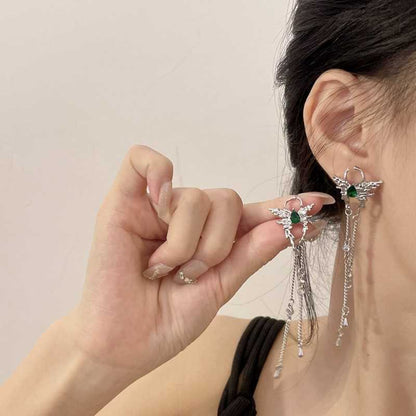 Butterfly Tassel Niche Design Cold Wind Ear Earrings