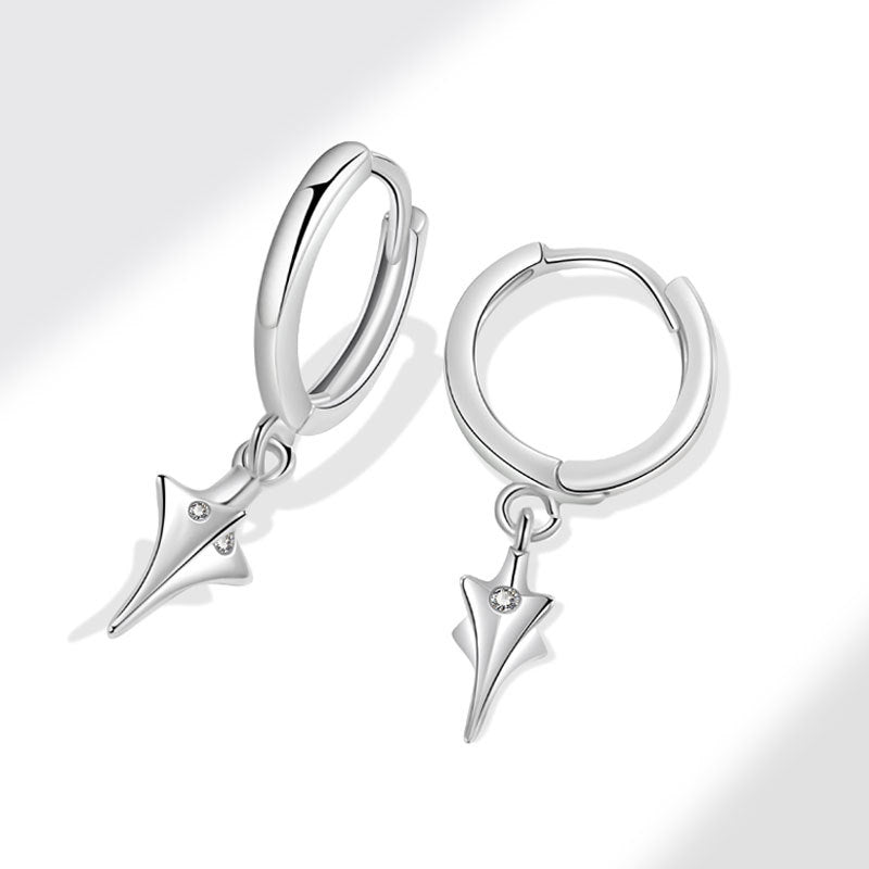 Men's Asterism Pendant Niche Trendy Unique Ear Clip Earrings