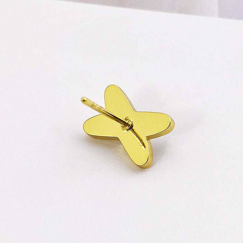 Women's Cross Shell Fritillary Light Luxury Temperament Earrings